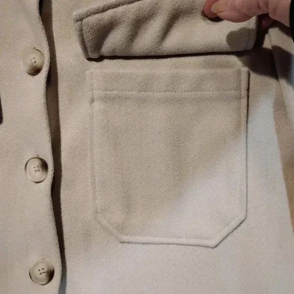 Shein Women's Long Sleeve Button Down Fleece Shacket Size XS-US2 - Picture 7 of 14